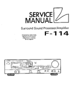 Luxman F-114-Service-Manual